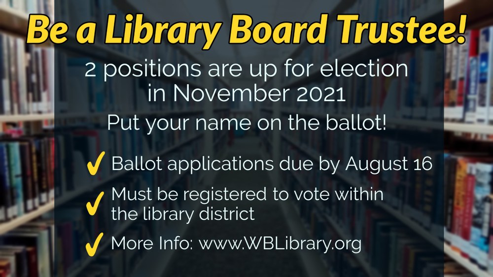 Put your name on the ballot for the November 2020 election! Details below.