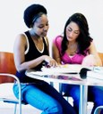 Women studying